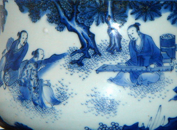 崇禎青花的分水